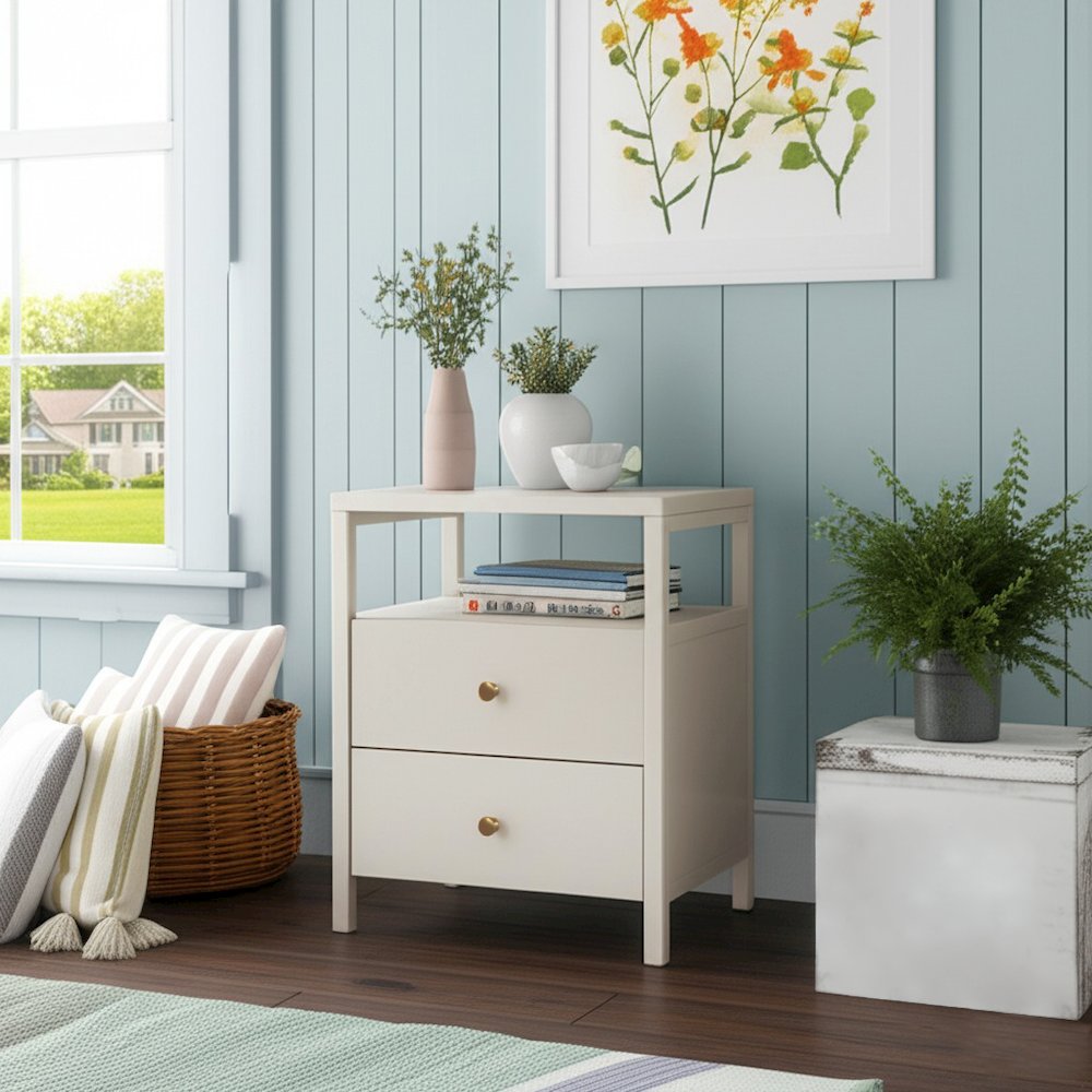 Avery End Table, Coconut Milk. Picture 2