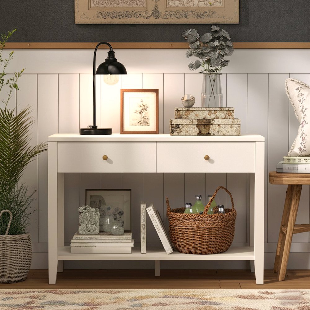 Avery Console Table, Coconut Milk. Picture 3