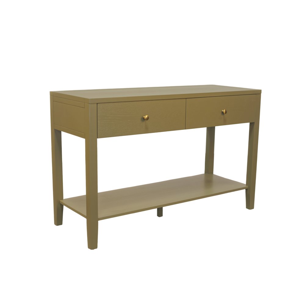 Avery Console Table, Olive Green. Picture 4