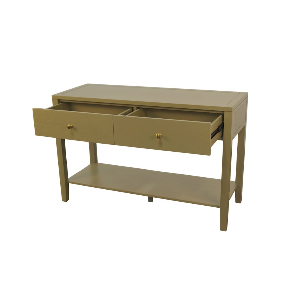 Avery Console Table, Olive Green. Picture 7