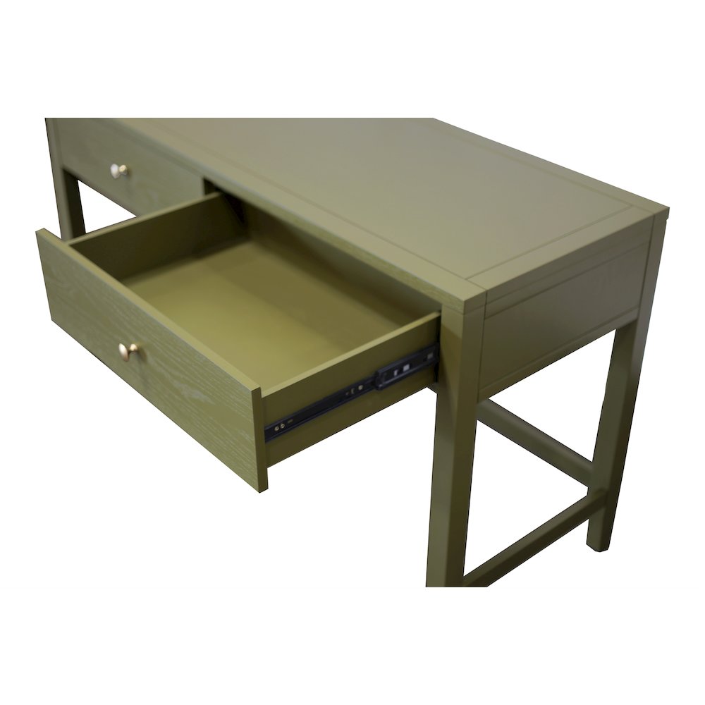 Avery Writing Desk, Olive Green. Picture 7