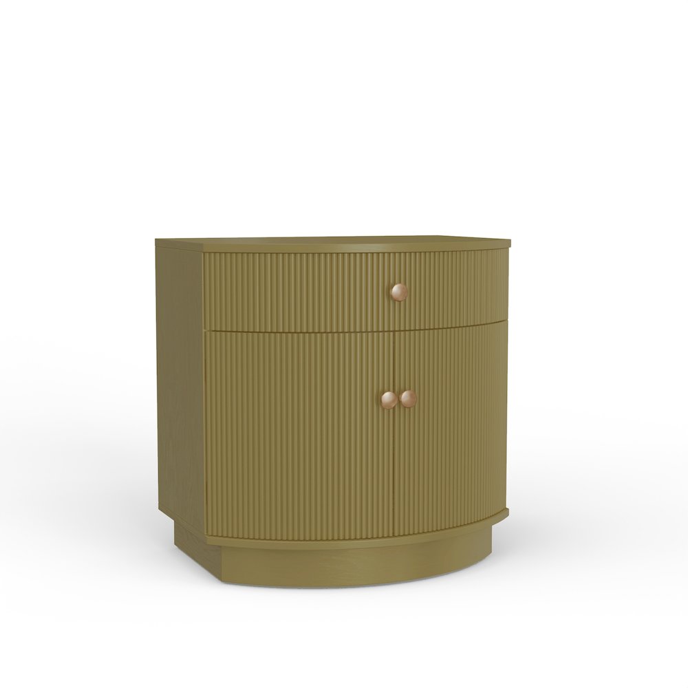 Olivia Nightstand, Olive Green. Picture 1