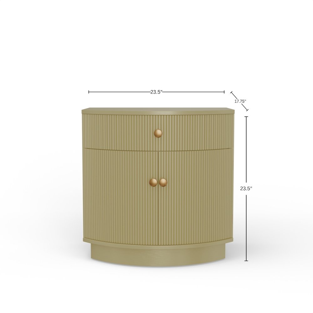 Olivia Nightstand, Olive Green. Picture 6