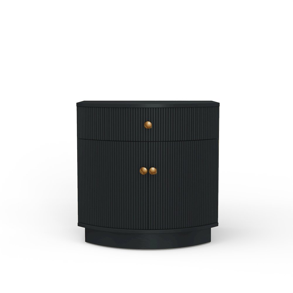 Olivia Nightstand, Black. Picture 3