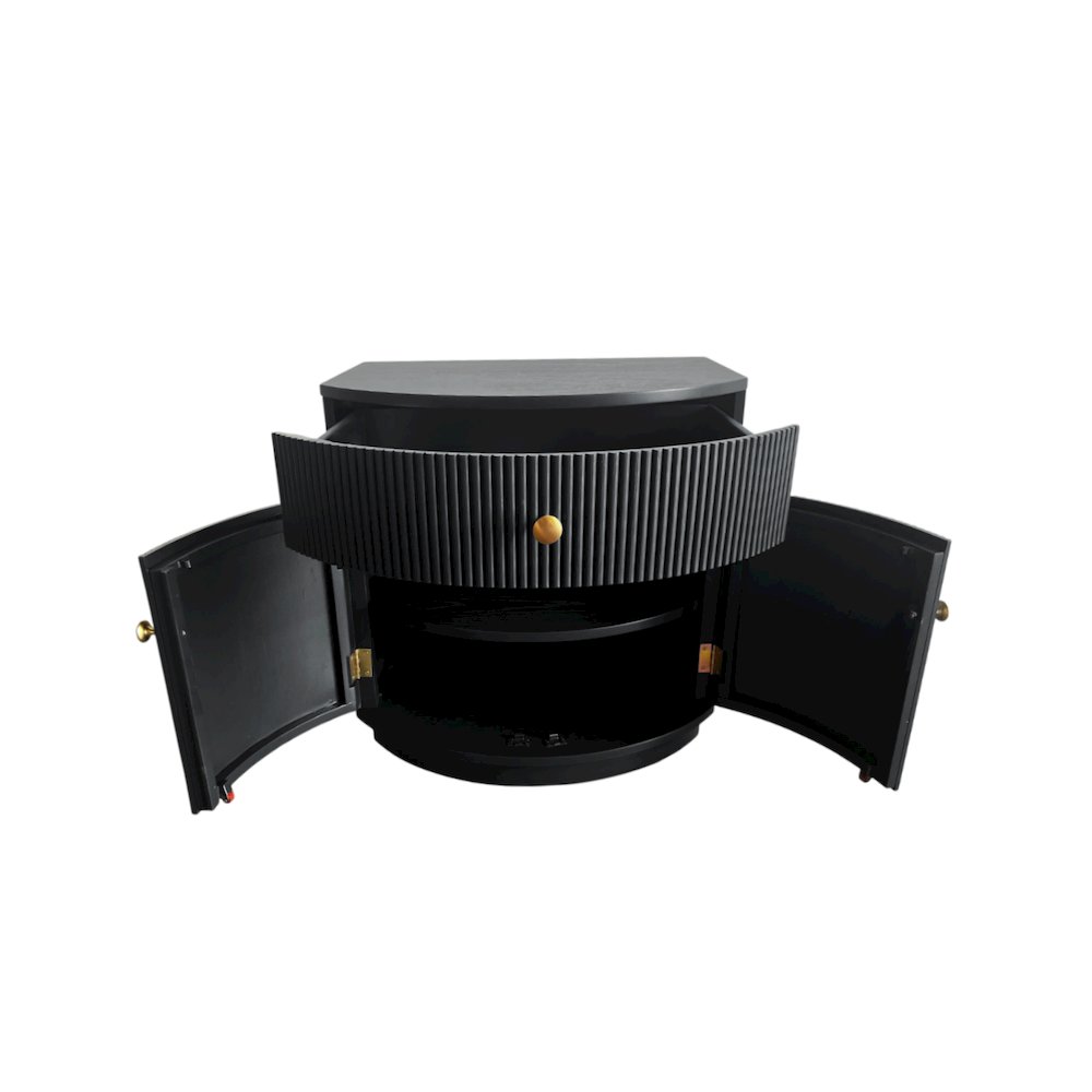Olivia Nightstand, Black. Picture 9