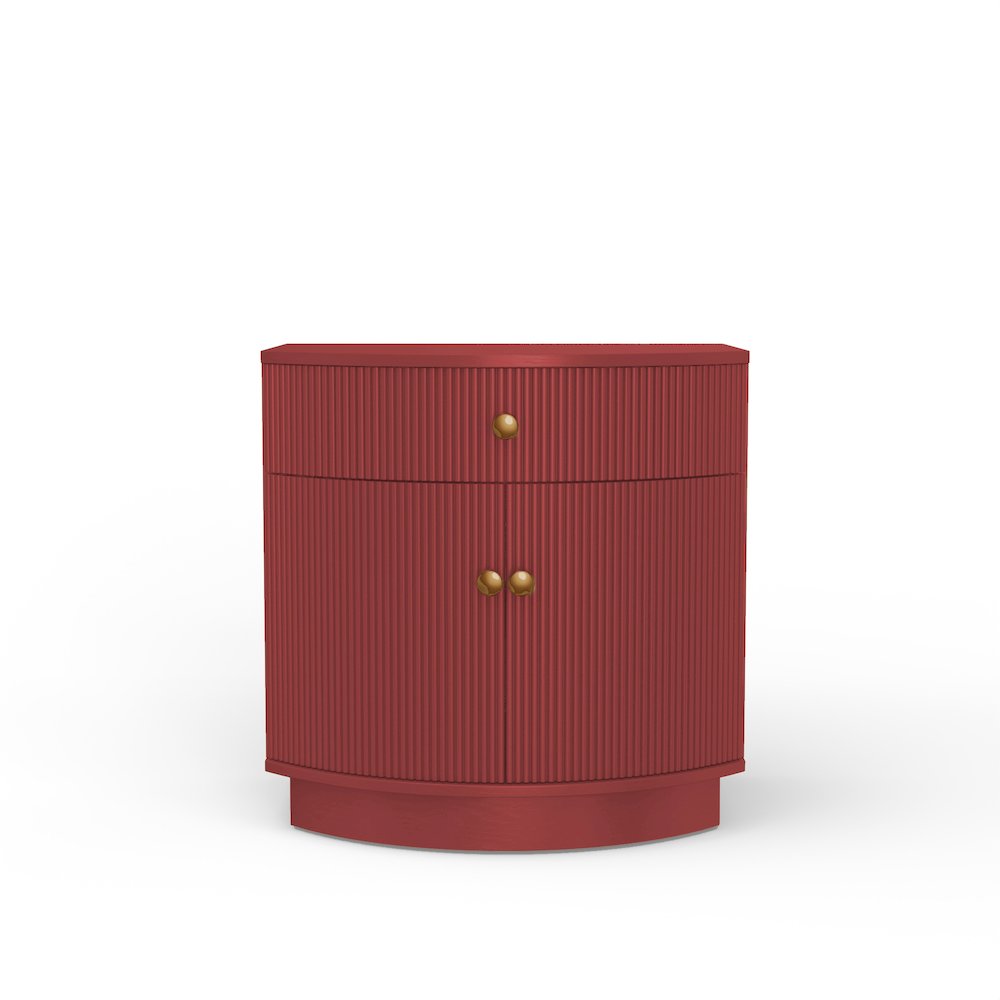 Olivia Nightstand, Burgundy. Picture 3