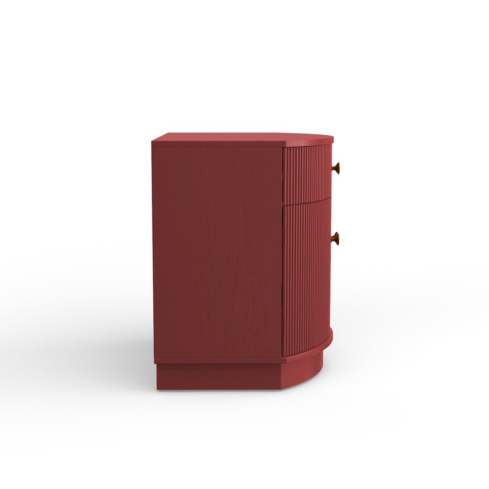 Olivia Nightstand, Burgundy. Picture 5