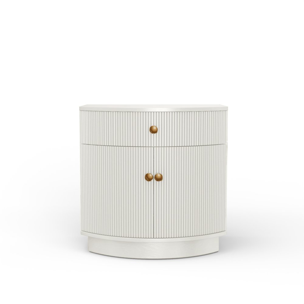 Olivia Nightstand, Coconut Milk. Picture 4