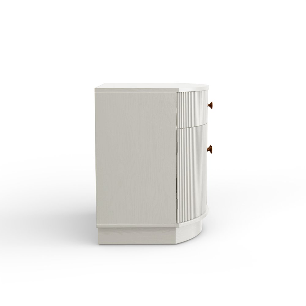 Olivia Nightstand, Coconut Milk. Picture 5