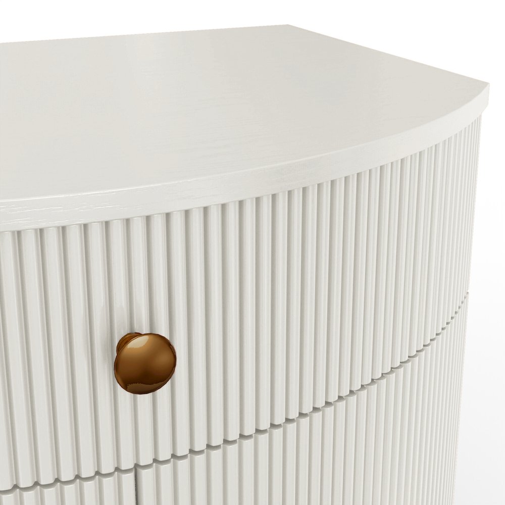 Olivia Nightstand, Coconut Milk. Picture 6