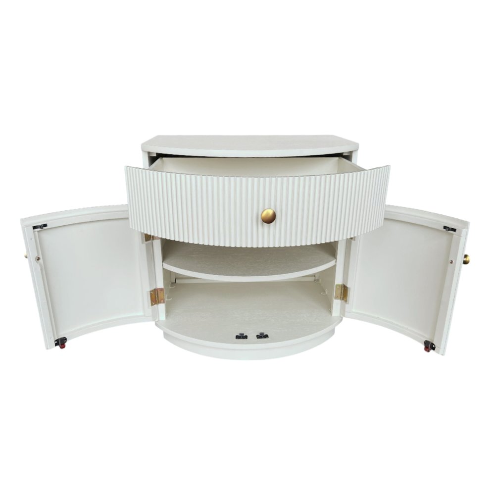 Olivia Nightstand, Coconut Milk. Picture 9