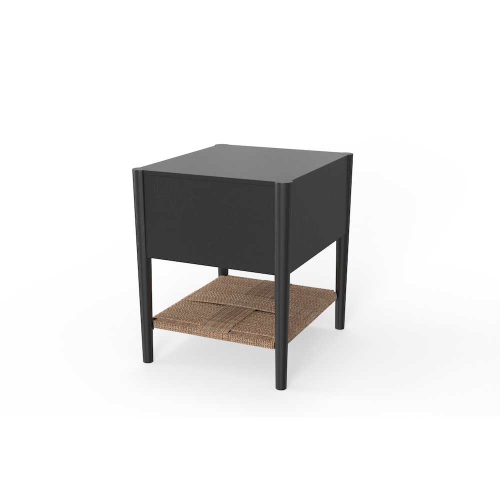 Cleo Nightstand, Charcoal Gray. Picture 5