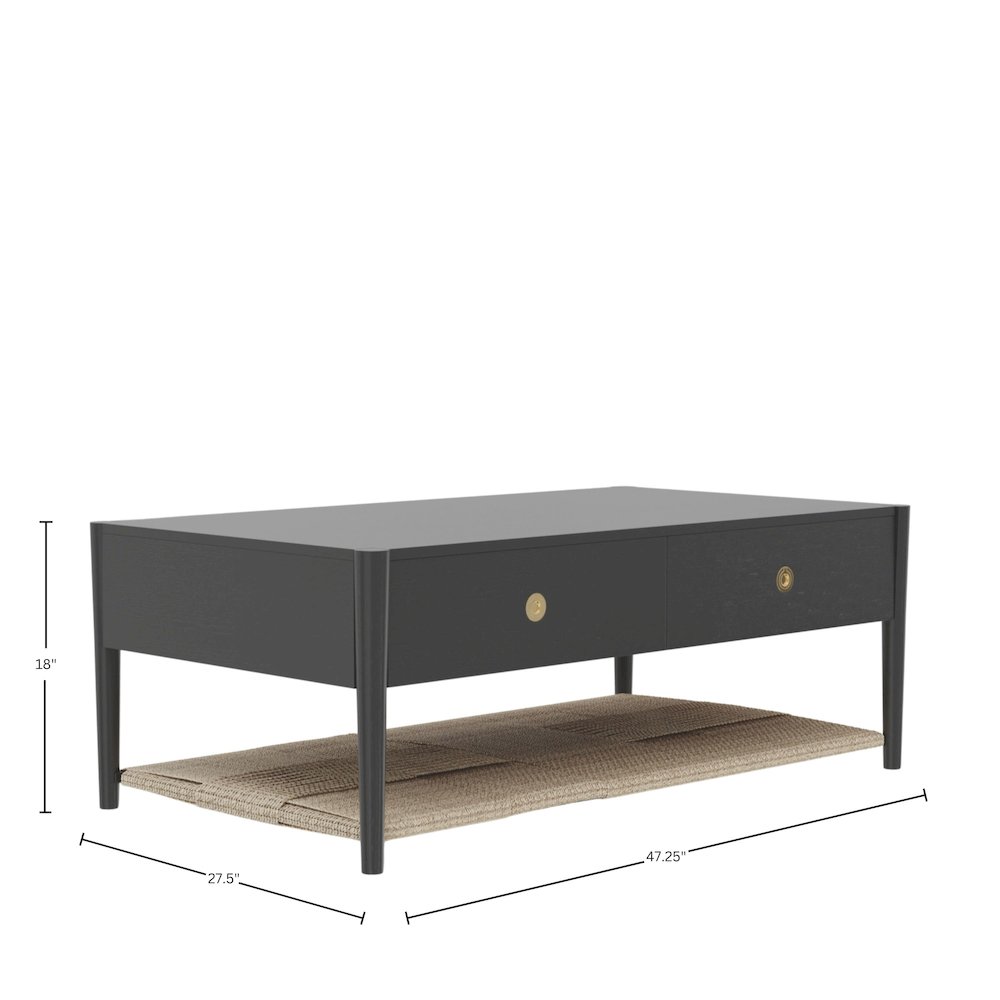 Cleo Coffee Table, Charcoal Gray. Picture 1