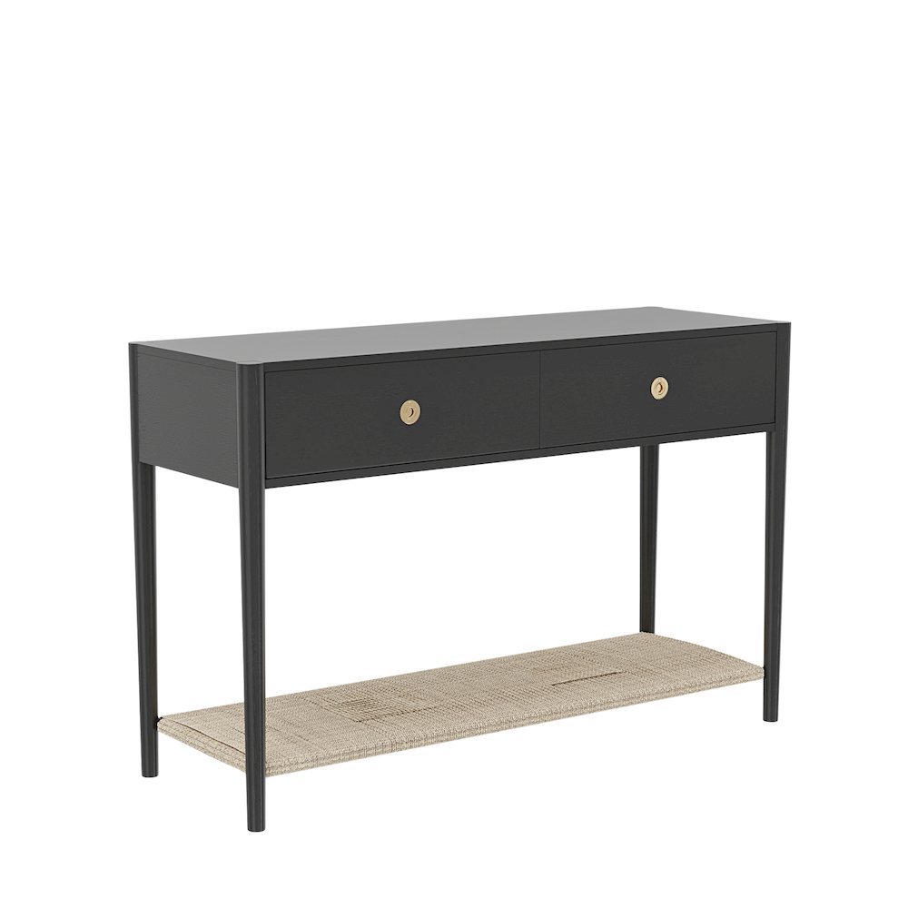 Cleo Console Table, Charcoal Gray. Picture 3