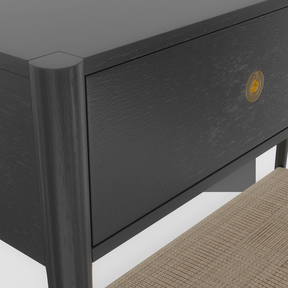 Cleo Console Table, Charcoal Gray. Picture 6