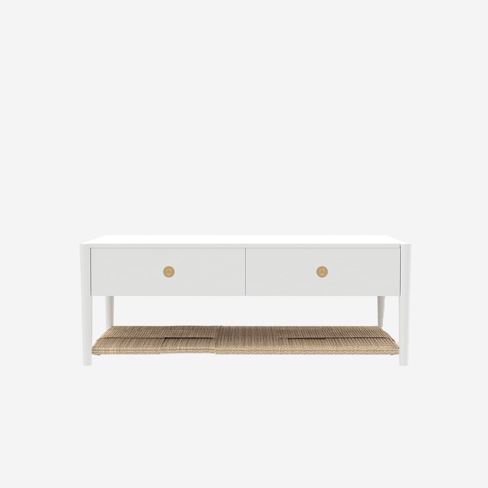 Cleo Coffee Table, Coconut Milk. Picture 3