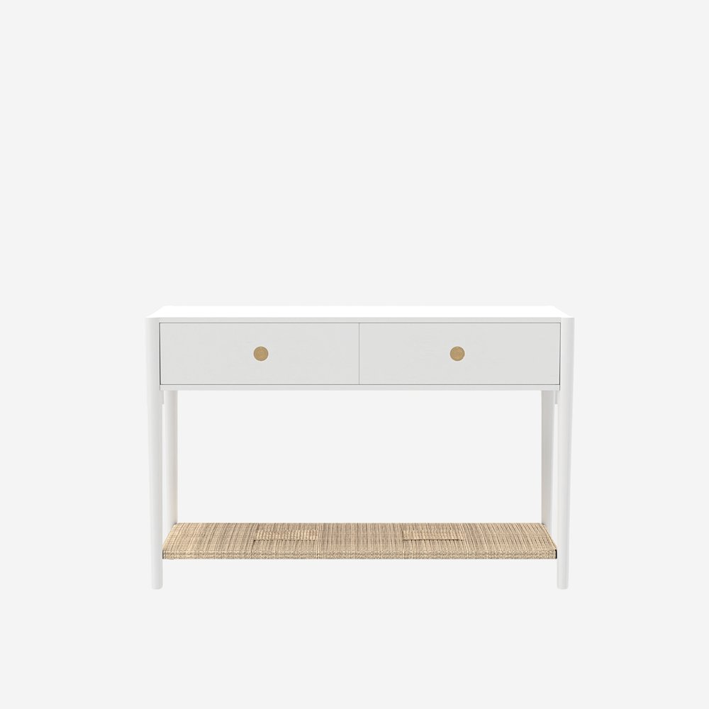 Cleo Console Table, Coconut Milk. Picture 4