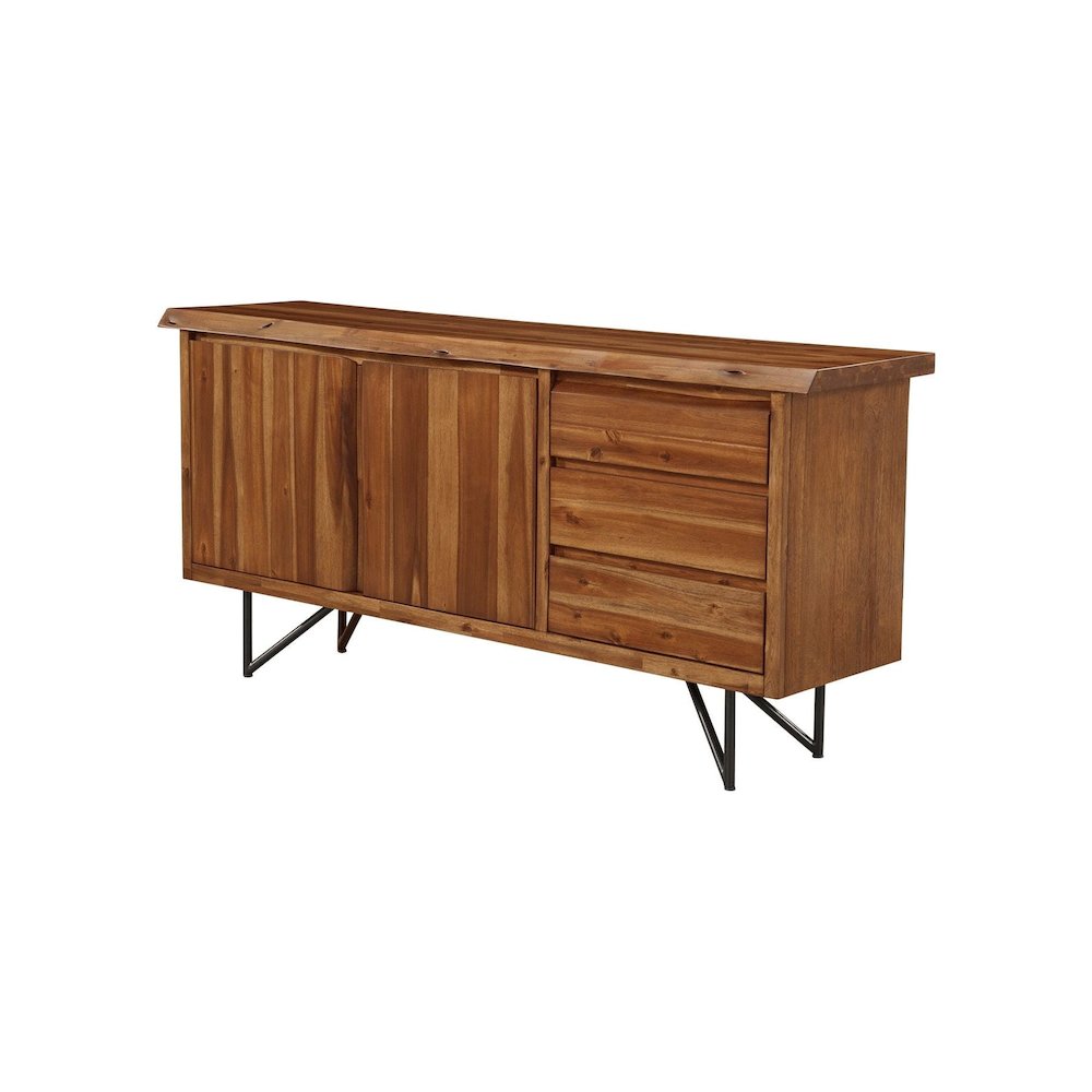 Live Edge Server, Light Walnut. Picture 3