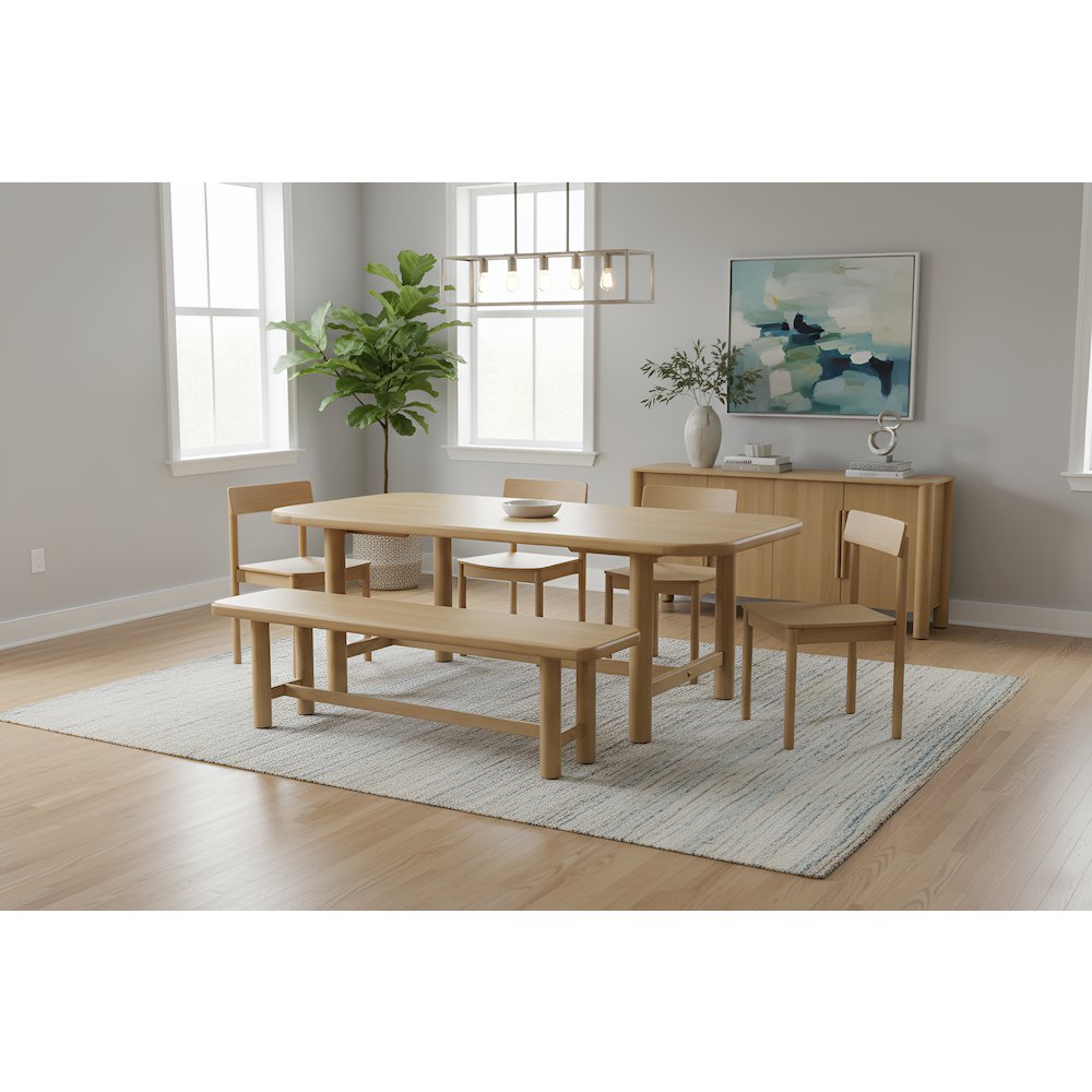Hudson Side Chairs, Light Oak. Picture 7