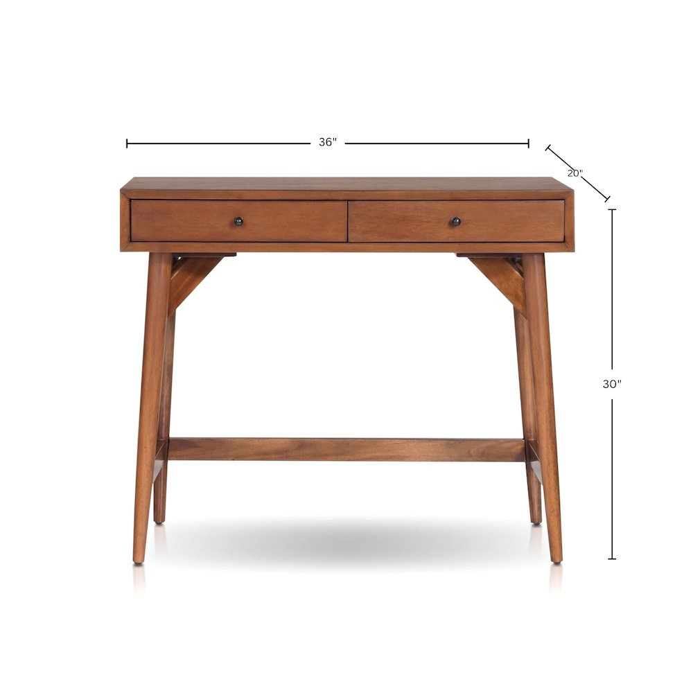 Flynn Mini Desk, Chestnut. Picture 6