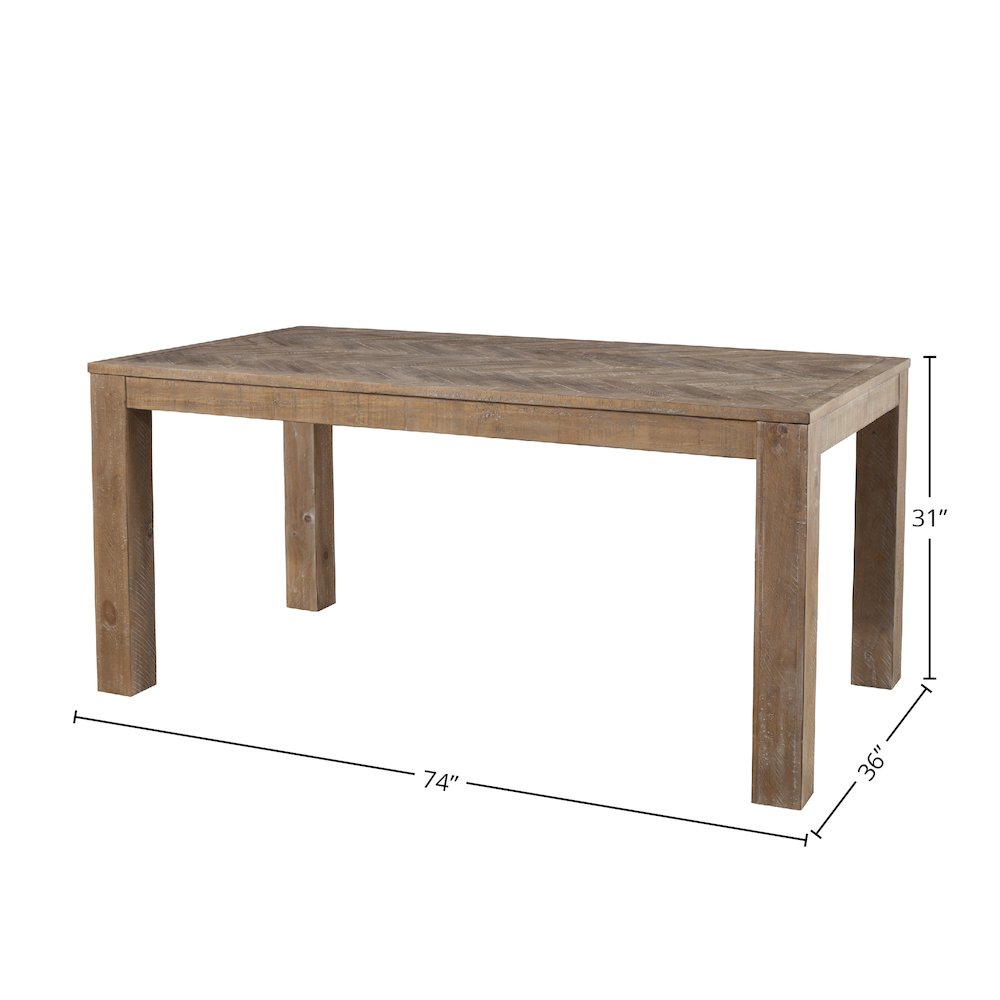 Aiden Fixed Top Dining Table. Picture 1