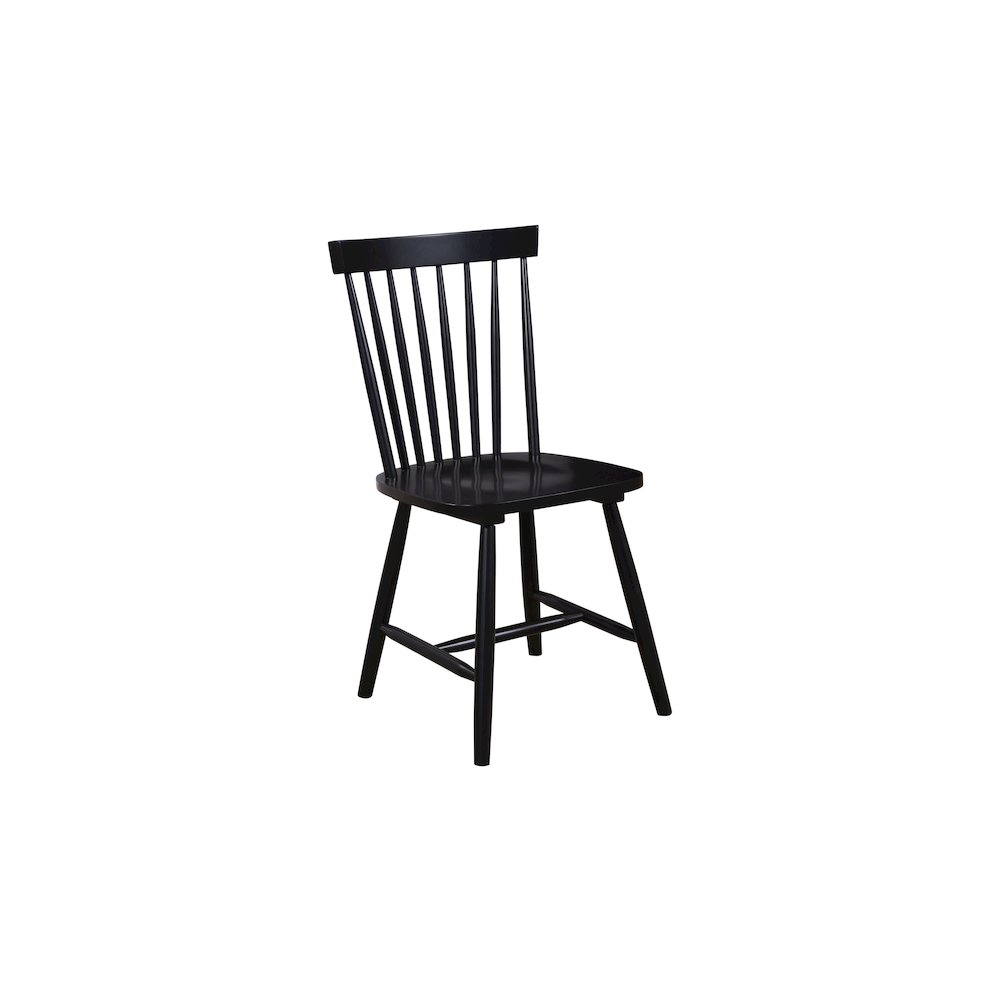 Lyra Set of 2 Side Chairs, Black. Picture 2