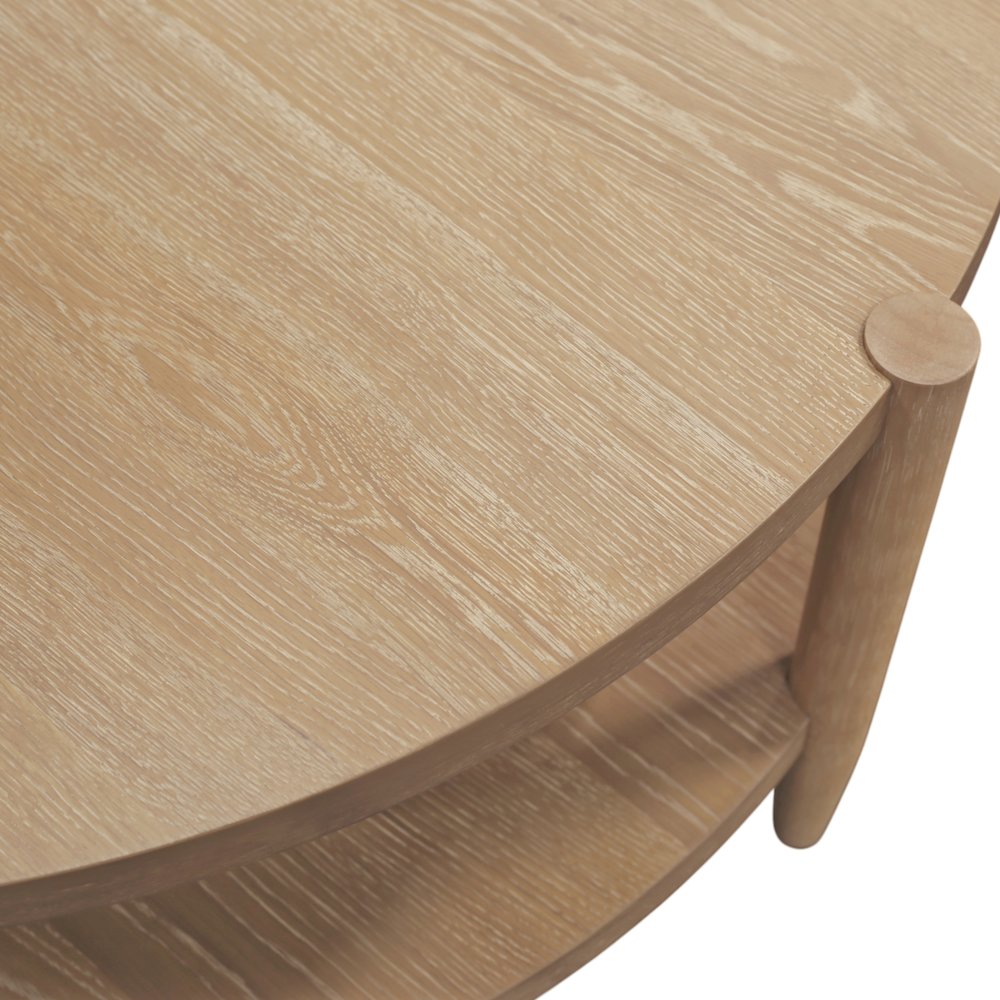 SInclair Round Coffee Table, Natural. Picture 7