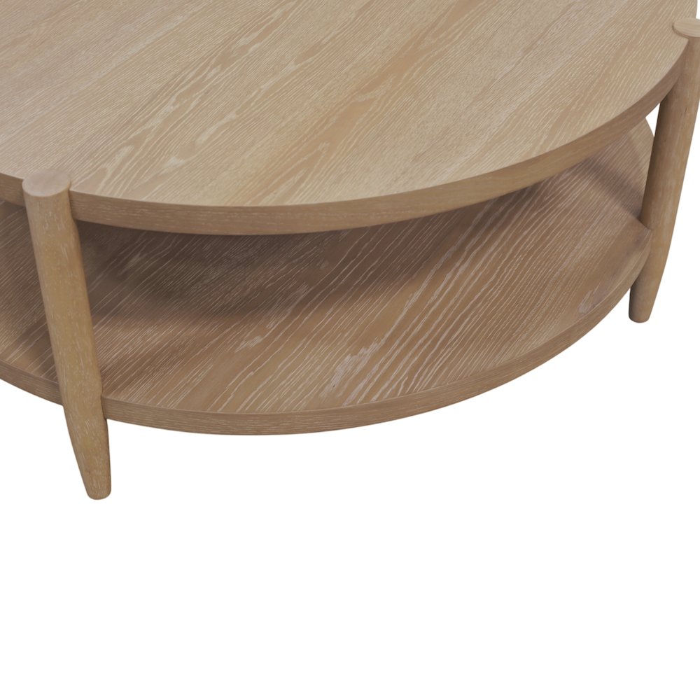 SInclair Round Coffee Table, Natural. Picture 8