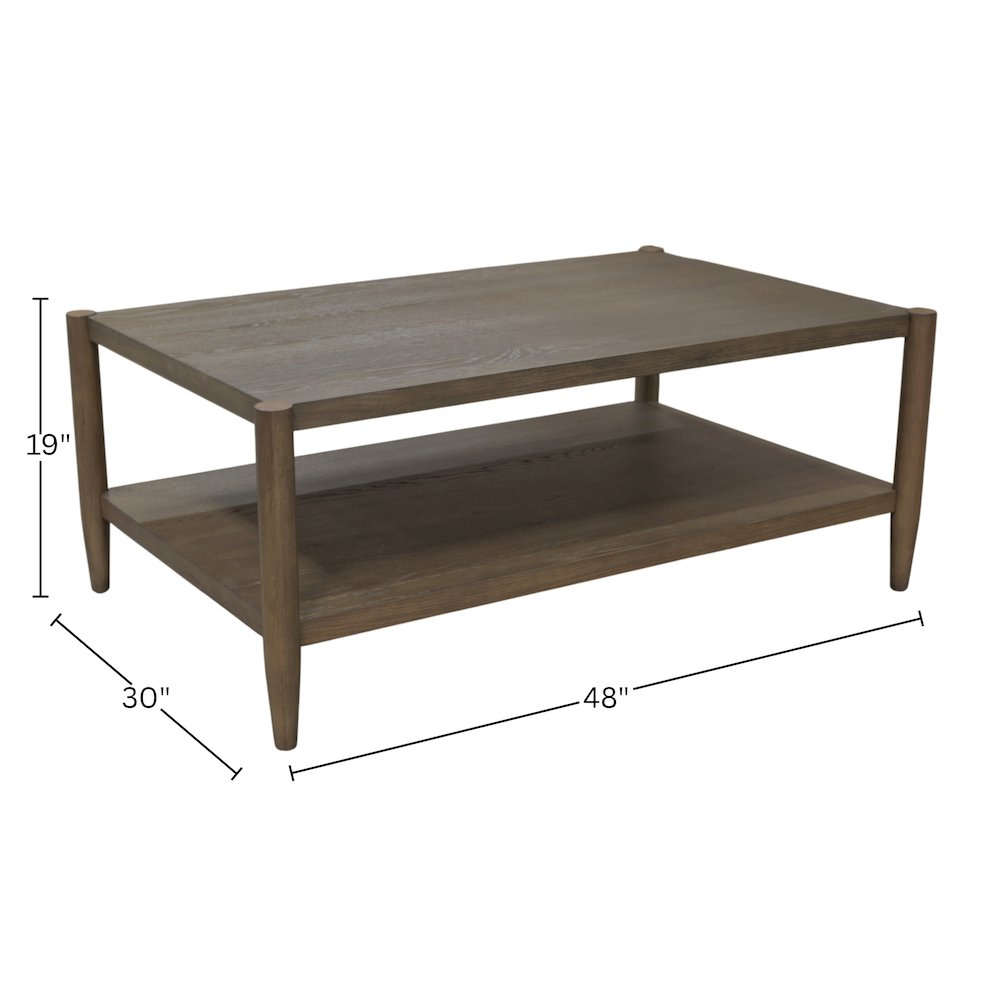 Sinclair Rectangular Coffee Table, Walnut. Picture 4