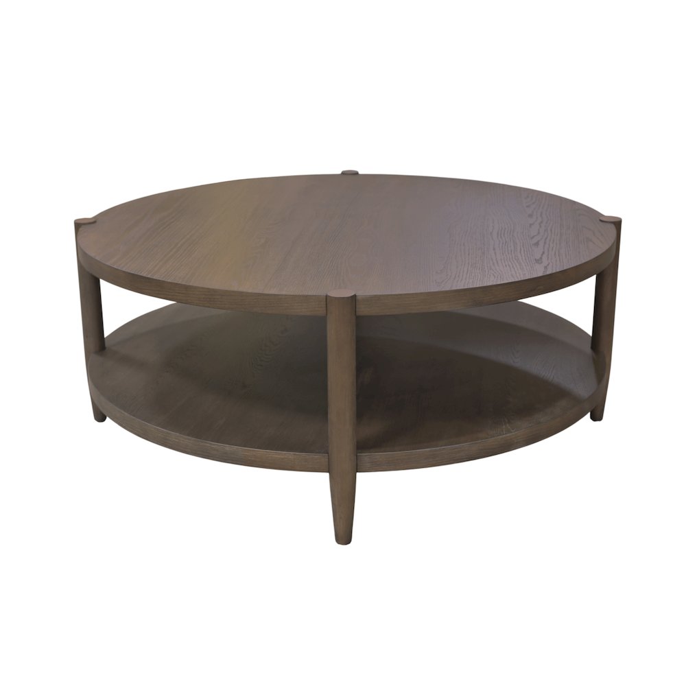 SInclair Round Coffee Table, Walnut. Picture 3