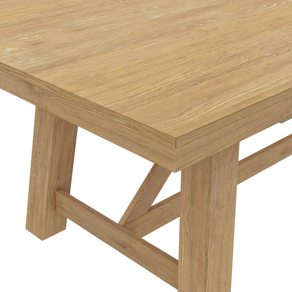Eleanor Trestle Dining Table, Natural. Picture 6