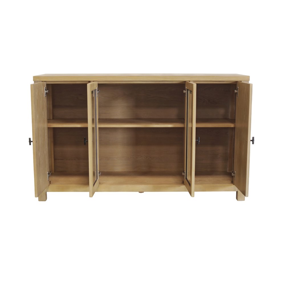 Eleanor Glass & Wood Sideboard. Picture 8