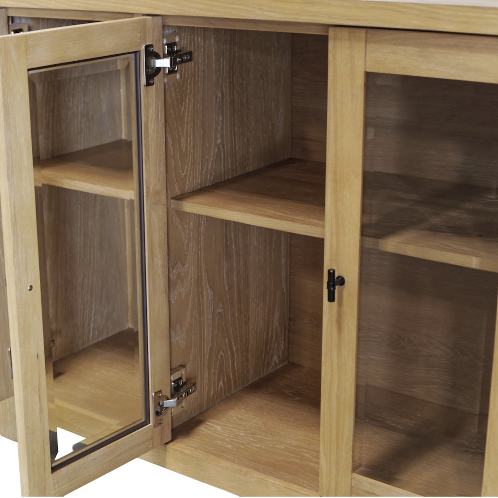 Eleanor Glass & Wood Sideboard. Picture 10