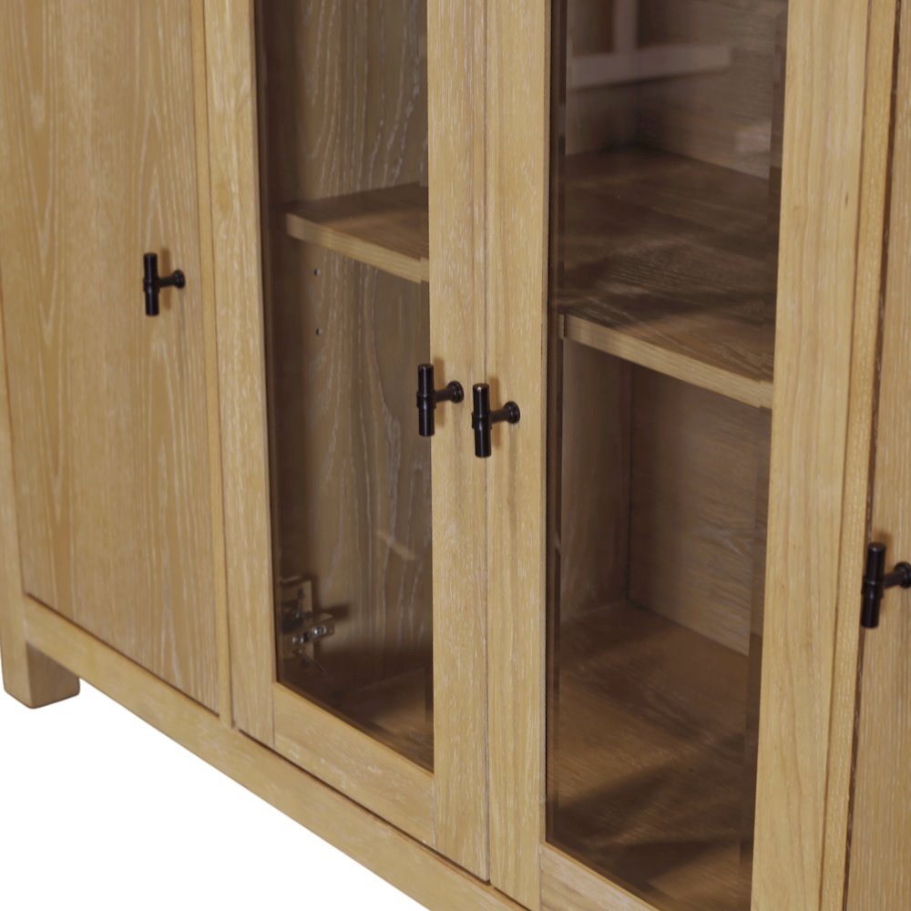 Eleanor Glass & Wood Sideboard. Picture 11
