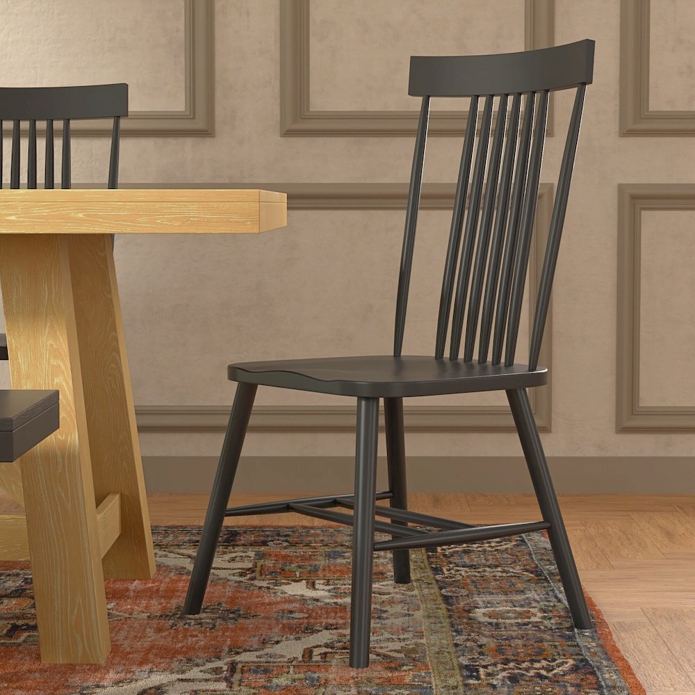 Eleanor Side Chair, Black. Picture 2