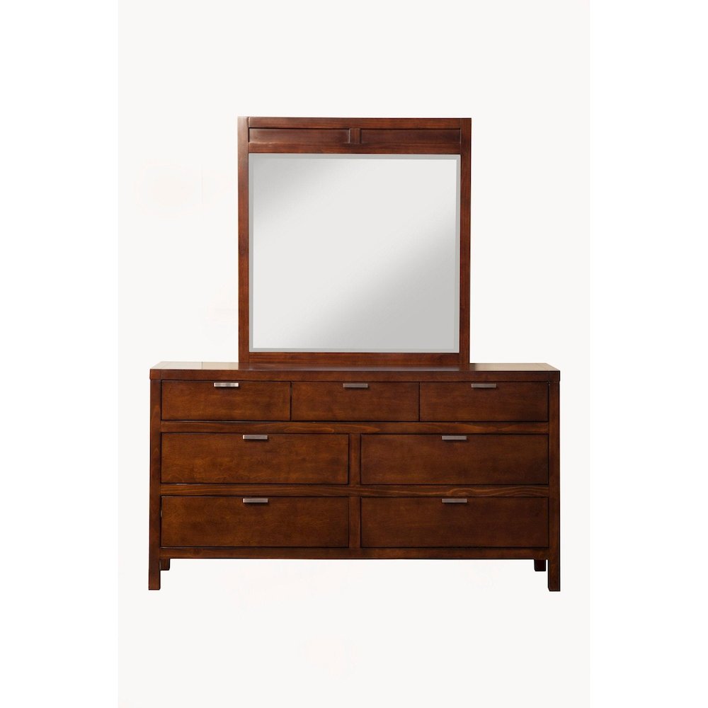 Carmel 7 Drawer Dresser, Cappuccino. Picture 1