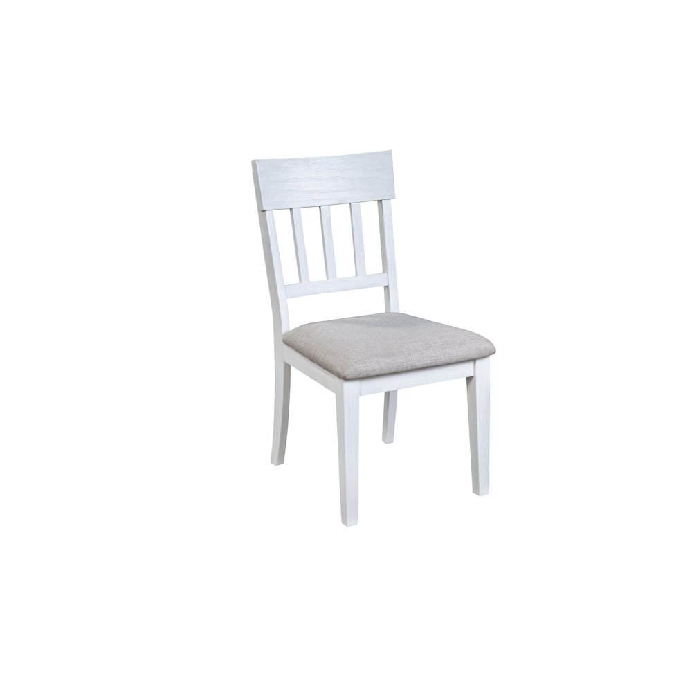Donham Set of 2 Side Chairs, White. Picture 3