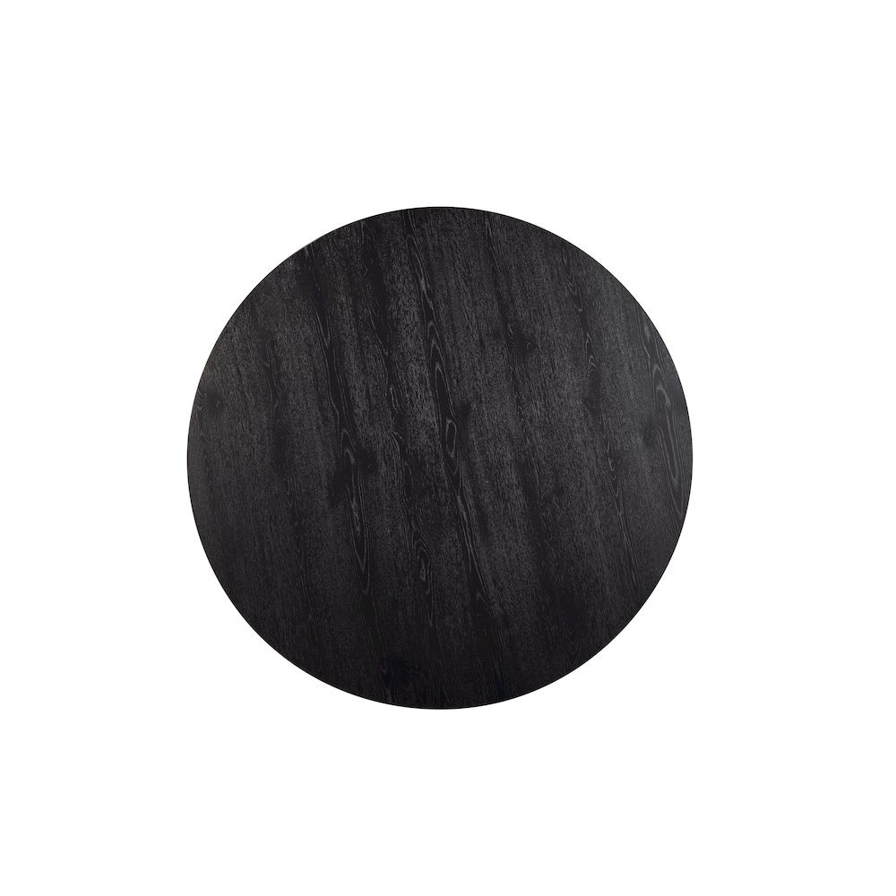 Cove Round 59" Dining Table, Vintage Black. Picture 3