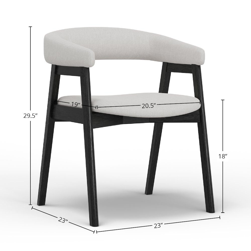 Cove Curved Back Chairs, Vintage Black (Set of 2). Picture 1