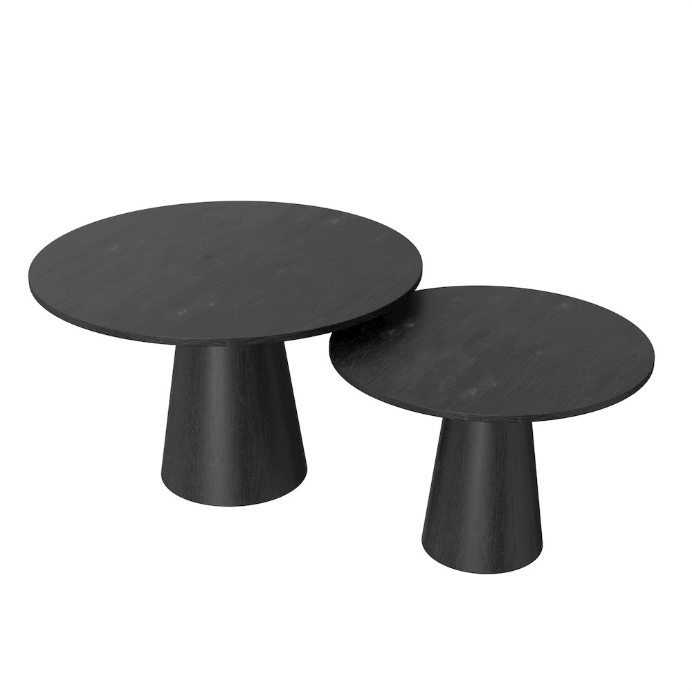Cove 29" Coffee Table, Black. Picture 1