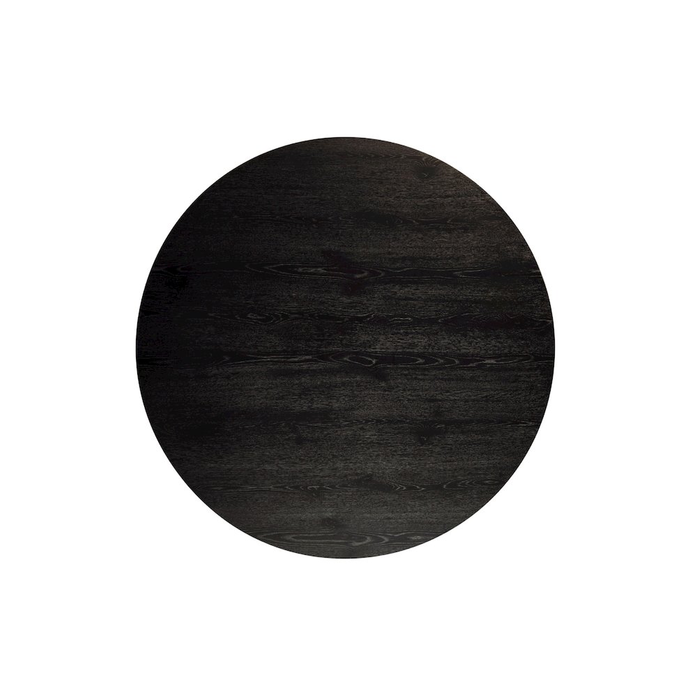 Cove Round 47" Dining Table, Vintage Black. Picture 3