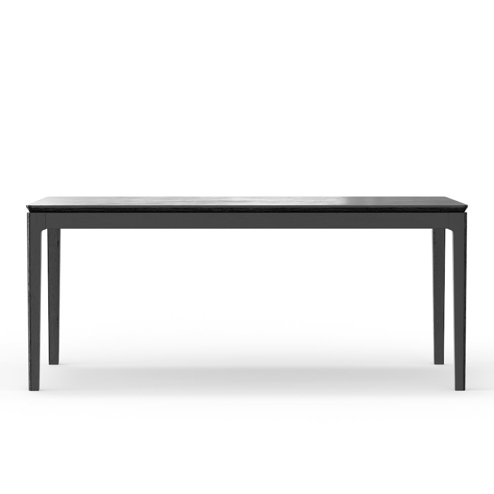 Cove Rectangular Dining Table, Vintage Black. Picture 3