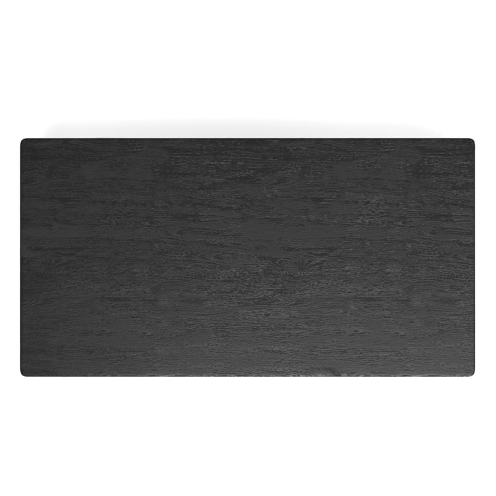 Cove Rectangular Dining Table, Vintage Black. Picture 7