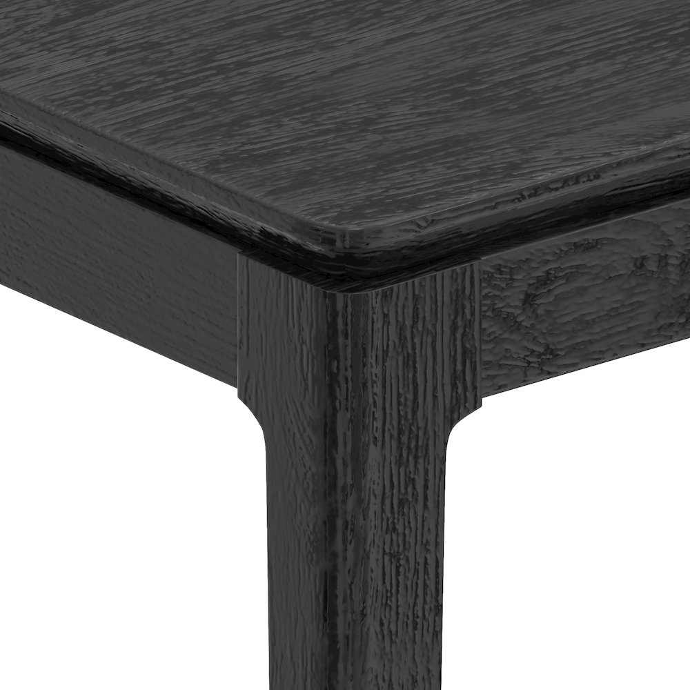 Cove Rectangular Dining Table, Vintage Black. Picture 8