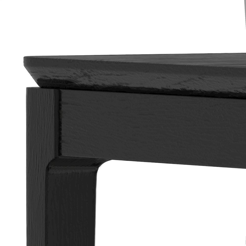Cove Rectangular Dining Table, Vintage Black. Picture 10