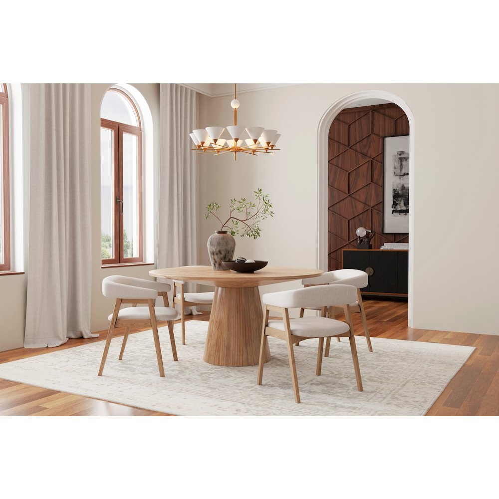 Cove Round Dining Table, Natural. Picture 4