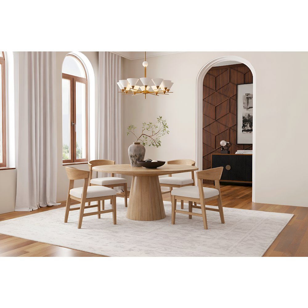 Cove Round Dining Table, Natural. Picture 2