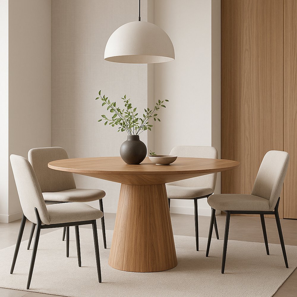 Cove Round Dining Table, Natural. Picture 6