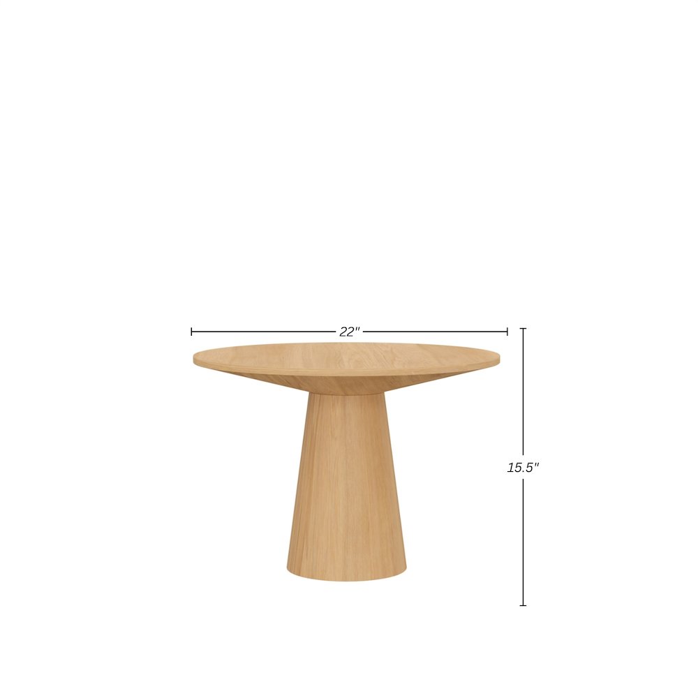 Cove 22" Coffee Table, Natural. Picture 1
