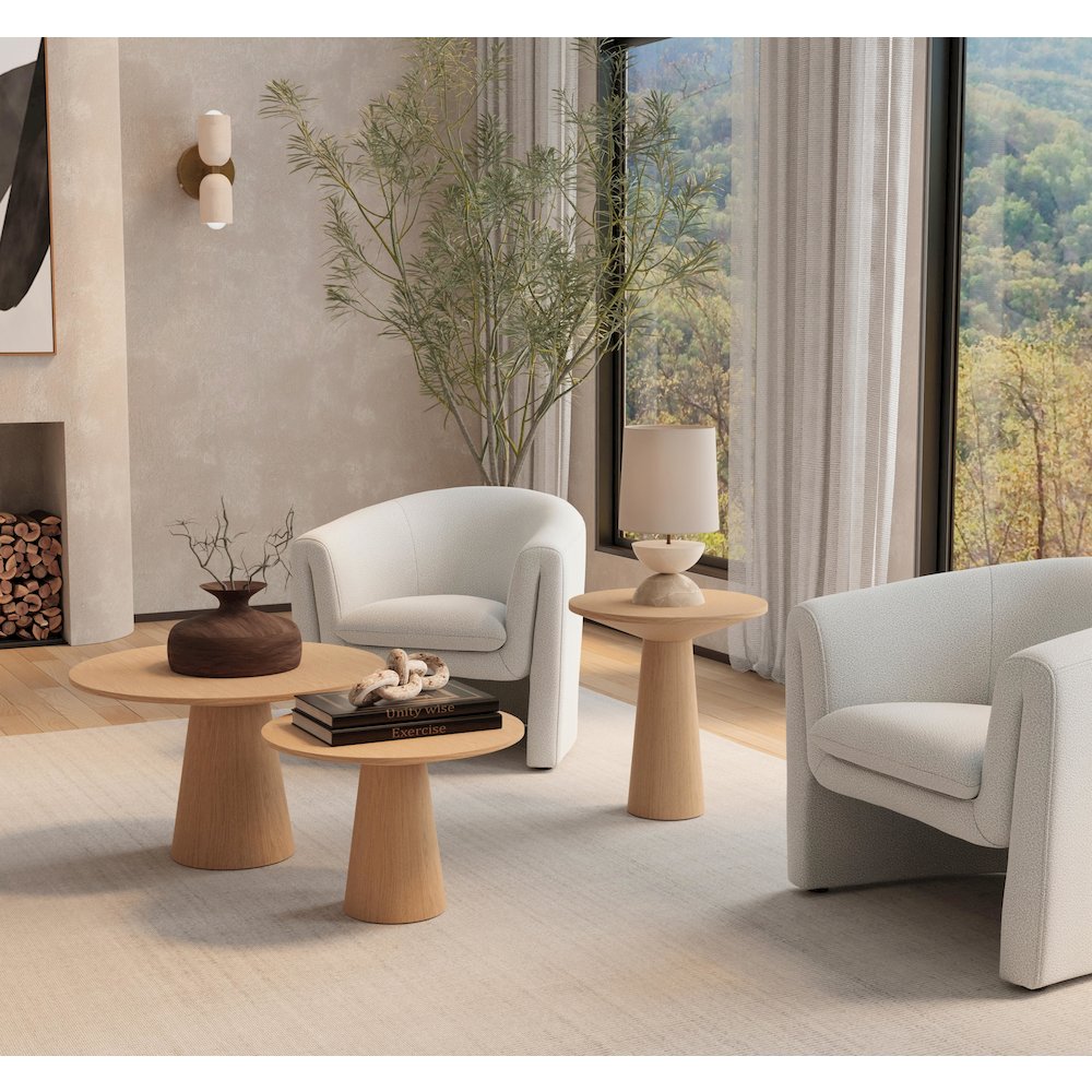 Cove 20" End Table, Natural. Picture 2